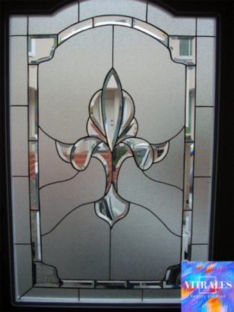 Puerta principal vitral Tiffany biselados2 copia